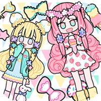 托卡粉彩少女换装